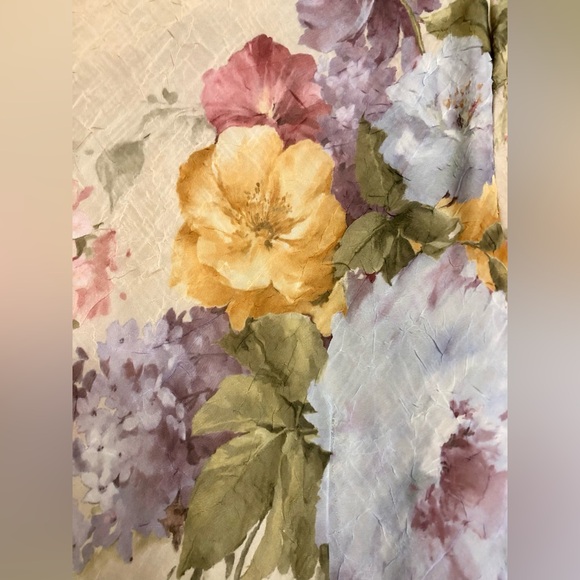 Ladies size 14 Karin Stevens elegant, easy wearing floral print long dress - Picture 5 of 12